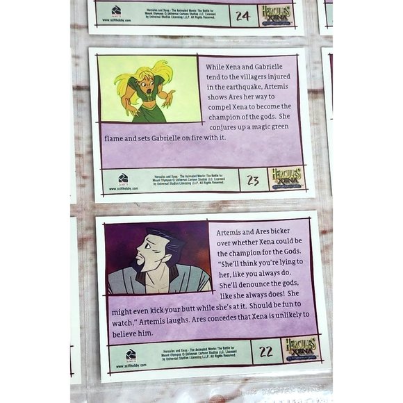 Hercules & Xena The Battle Of Mount Olympus Collectible Trading Card Bundle 19-2 - Picture 10 of 16